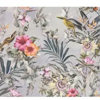 AS-Creation Dream Flowery grijs behang | 381782