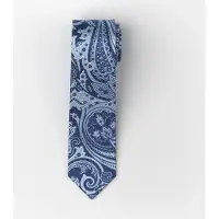 Olymp Stropdas blauw, Paisley