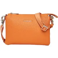 Mandarina Duck Leren schoudertas Mellow Leather Crossbody Bag Marmalade oranje
