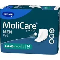 Molicare Premium Men Pads 5 druppels - 12 pakken van 14 stuks