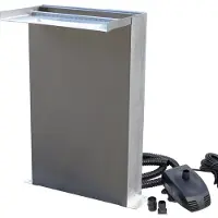 Ubbink Waterval set venezia rvs met led
