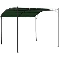 vidaXL Prieel 3 x 3 x 2,55 m Groen Gepoedercoat staal en stof 180 gsm