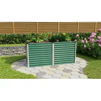 Vitavia Tuinkas Linus 858 - Zeewier/geanodiseerd Aluminium - 96x188x86cm