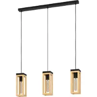 Eglo 43744, 1 lamp, E27, IP20, Zwart, Bruin