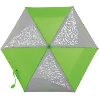 Step by step Paraplu grijs / neongroen / wit