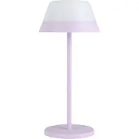 Eglo Meggiano Tafellamp - Aanraakdimmer - Draadloos - 32 cm - Lila/Wit - Instelbaar RGB & wit licht - Oplaadbaar - Buiten en Binnen