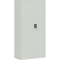 vidaXL Archiefkast 90x40x220 cm staal lichtgrijs