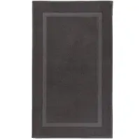 Casilin Badmat 60x100cm Una - Waterabsorberende Badkamermat - Wasbaar en Sneldrogend - Voor Douche en Bad - 100% Katoen - Rechthoek - Donkergrijs