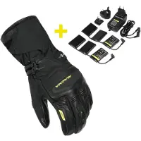Macna Azra RTX Kit waterdichte verwarmbare winter-motorfietshandschoen + 12V / 3A batterijen en oplader Maat