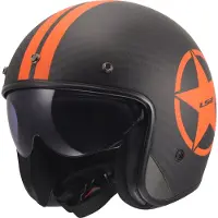 LS2 OF601 Bob II Carbon Star Open-Face Helm Maat