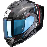 Scorpion Exo-1500 Carbon Air Zity helm, zwart/rood/blauw, maat M (57/58)