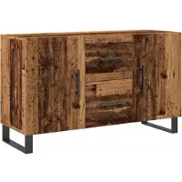 vidaXL Dressoir 100x36x60 cm bewerkt hout oud houtkleurig