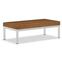 Houe LEVEL Bijzettafel van bamboe/aluminium