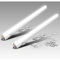 B.K.Licht TOOK - Set van 2 LED Onderbouwverlichting - onderkast licht - 4W - 400lm - 4.000K neutraal wit licht - keukenlamp - 31cm - wit