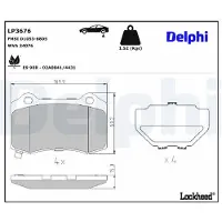 Delphi LP3676 Remblokken