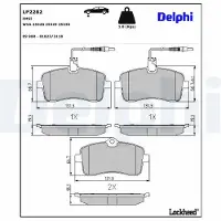 Delphi Remblokset LP2282, voor