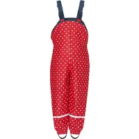 Playshoes regentuinbroek gestippeld rood/wit