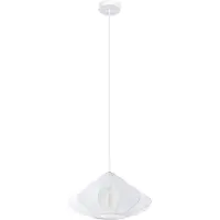 Eglo Dolwen Hanglamp - E27 - 110 cm - Wit - Textiel