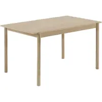 Muuto Linear Tafel Hout 85x140 Cm - Eettafels & bartafels Eikenfineer Oak - LWDTAB140A01