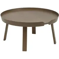Muuto Around tafel groot Stained dark brown