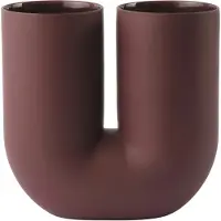 Muuto Vaas Kink Deep Red 26 cm