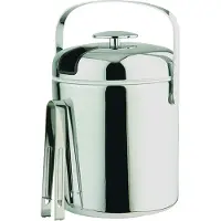 Aps Ijsemmer met tang Klassiek verchroomd 1,3 l 22cm Ø14cm, IJsmachines + ijsmakers, Zwart