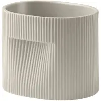 Muuto Bloempot Ridge Planter Beige 15 cm