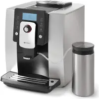 Super Merchant - One Touch Automatische Koffiemachine - 600ml Melkreservoir - Zilver