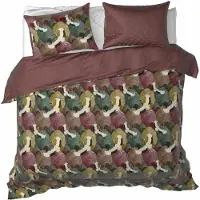 De Witte Lietaer Dekbedovertrek Goliath Bordeaux Satijn-260 x 200 / 220 / 240 cm | Extra Breed