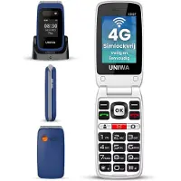 Uniwa V202T Senioren Telefoon 4G - Senioren GSM - Mobiele Telefoon - Klaptelefoon - Grote Toetsen - SOS Noodknop - Simlockvrij - 128 MB - Luid Geluid