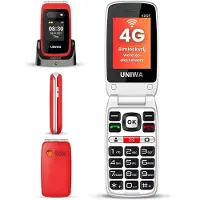 Uniwa V202T Senioren Telefoon 4G - Senioren GSM - Mobiele Telefoon - Klaptelefoon - Grote Toetsen - SOS Noodknop - Simlockvrij - 128 MB - Luid Geluid