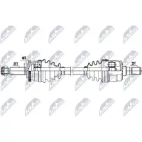 NTY NPW-HY-644 Aandrijfas