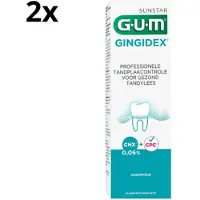 Gum gingidex tandpasta 75 ml 2 stuks
