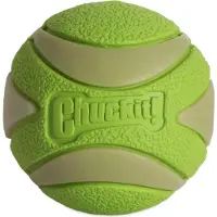 Chuckit! max glow ultra squeekerbal groen 6 cm