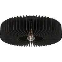 Eglo Houten plafondlamp Palombaia Ø 50cm - zwart