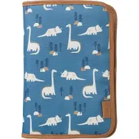 Fresk Luieretui Jongens - Waterafstotend - Opbergvak voor Natte Doekjes - Afsluitbare Luiertas - Blauw - Dino