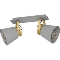Eglo Twicken Spot - E27 - 37 cm - Grijs/Goud -Staal