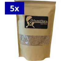 Famiflora BBQ Rookmot - Hickoryhout - 7500ML (5 stuks á 1500ML) - Ideaal rookmeel voor gevogelte, wild, varkensvlees en ribbetjes met een sterke rooksmaak