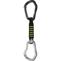 Grivel - Rock Safety Quickdraw Sport Stealth - Klimset 18 cm, grijs