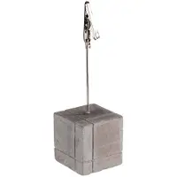 Aps Kaarthouder - Fotohouder - 4-Delige Set - Beton - Zwart - 3 x 3 x 12 cm - 3 x 12 cm