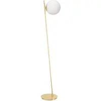 Eglo Vloerlamp Rondo 4 goud met witte bol