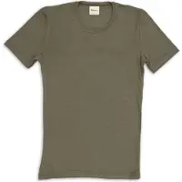 Engel - Shirt S/S - Merino-ondergoed 46/48, olijfgroen