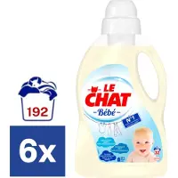 Le Chat Baby Vloeibaar Wasmiddel - 6 x 1.440 l (192 wasbeurten)