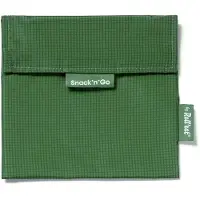 Roll'Eat Snack'n'Go Active Groen - Herbruikbaar Boterhamzakje en Snackverpakking - Sluiting met klittenband - BPA-vrij - Waterdichte binnenlaag - Wasbaar tot 60°C