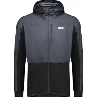 Mons Royale - Diversion Merino Wind Jacket - Fietsjack XL, zwart/blauw