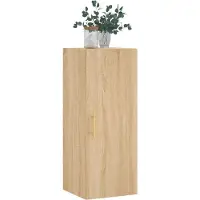 vidaXL Bovenkast 34,5x34x90 cm sonoma eikenkleurig