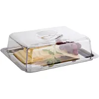 Assheuer & Pott Kaasschaaltje RVS | 2 Formaten (34 x 16,5 x 10 (H) cm)