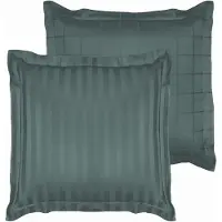 De Witte Lietaer Kussensloop Zygo Atlantic - 60 x 70 cm - Groen - Katoen Satijn
