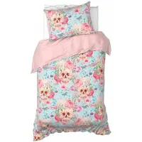 De Witte Lietaer Dekbedovertrek Mexicana Blush Satijn-140 x 200 / 220 cm | 1-Persoons