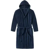 Schiesser Badjas lang marine